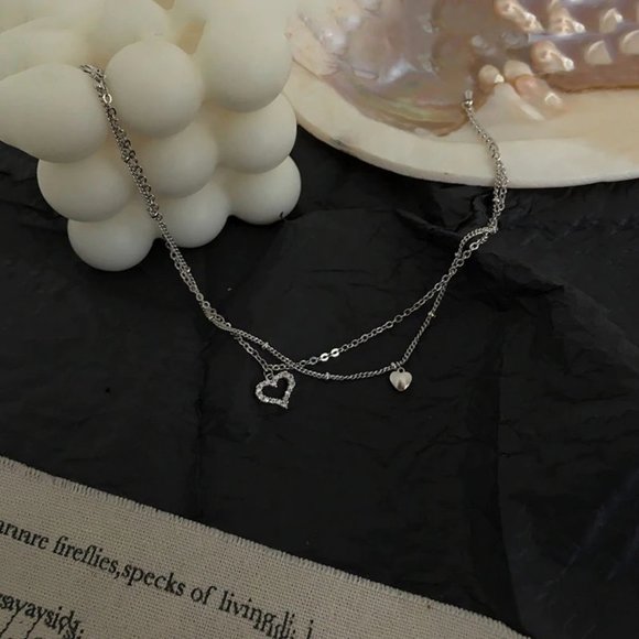 NEW 925 Sterling Silver Diamond Heart Anklet - Picture 10 of 12